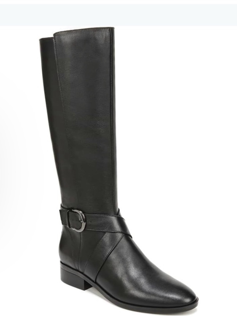Naturalizer Leather Raisa Riding Boots, 9.5, Wide Calf